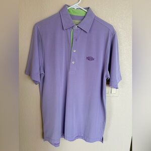 Lavender Men's golf shirt from Donald Ross. Pradera logo, size S but more of a M